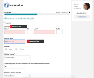 nationwide insurance quote