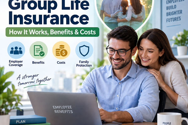 Group life insurance benefits, costs, employer coverage, and family protection explained for employees.